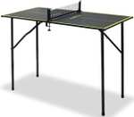 JOOLA TT-Tisch Mini | dark-grey | Mini - Tischtennisplatte | inkl. Netzgarnitur | LxBxH = ca. 90 x 45 x 76 cm [Kaufland]