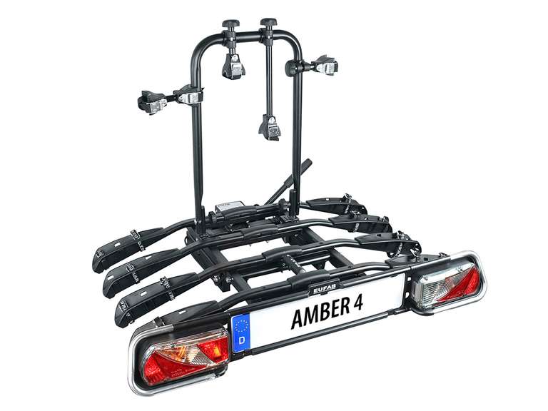 [Lidl] EUFAB Fahrradträger AMBER IV für bis zu 4 Fahrräder (max. 60kg) und vielen Anhängerkupplungen / Wandhalterung für 14,99€