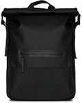 Rains Trail Rolltop Backpack mit Laptopfach (ca. 19L, wasserabweisend, verst. Brustgurt & Schulterriemen) | Grün: 45,98€ Schwarz: 50,98€