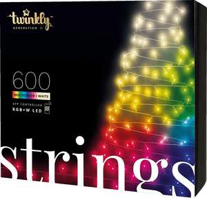 Twinkly Smarte Lichterkette STRINGS mit 600 LED RGBW (2x24m) [Amazon.es]