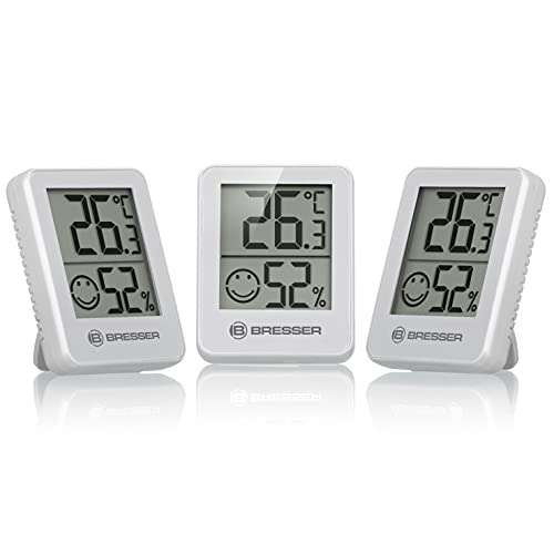 Bresser Thermometer Hygrometer Temeo Hygro Indicator 3er-Set, Aldi Süd