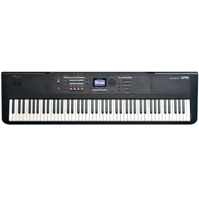 Kurzweil SP6: Digital Stage Piano | SP1 für 500€ (88 Tasten, Hammermechanik, 10 Velocity Stufen, 256 Sounds, MIDI Ein- & Ausgang)
