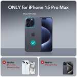 [Prime] ESR Sammeldeal: Verschiedene iPhone 15/Plus/Pro/Pro Max Handyhüllen (MagSafe kompatibel, stoßdämpfend, Display-/ Kameraschutz)