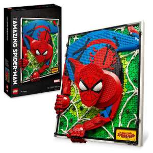 LEGO 31209 Art The Amazing Spider-Man Poster, 3D Wandbild-Set, baubares Leinwandbild, Superhelden-Deko, kreative Aktivität, Comic-Geschenk