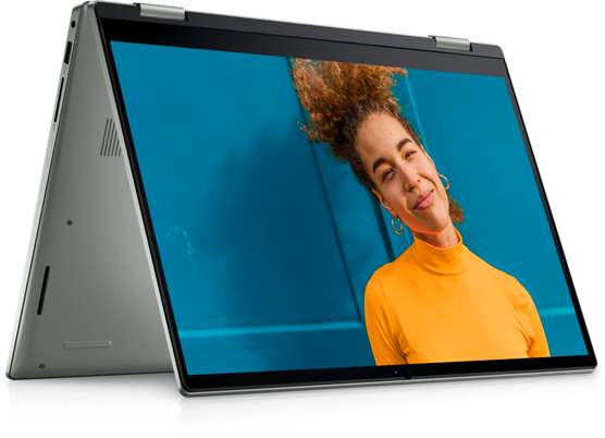 Dell Inspiron 14 Convertible: 14" WUXGA Touch, R5 5625U, 8/256GB (aufrüstbar), Wi-Fi 6, USB-C PD & DP, Fingerprint, bel. Tastatur, Win11