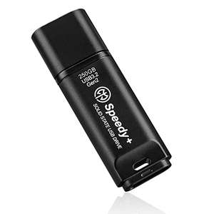 AXE MEMORY Portable SSD Externe 250 GB USB 3.2 Gen2 UASP Stick Solid State USB-Flash Bis zu 600 MB/s Lesen, 260 MB/s Schreiben (Prime)