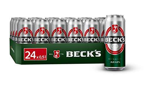 (PRIME) BECK'S Pils Dosenbier, EINWEG (24 x 0.5 l Dose), Pils Bier, Standard Edition