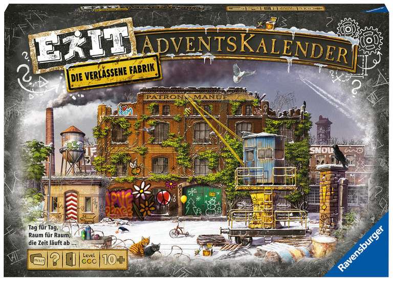 Ravensburger Exit Adventskalender für je 11,99€ | "Die verlassene Fabrik" oder "Das verrückte Zeitreisemuseum" [Kundenkarte]