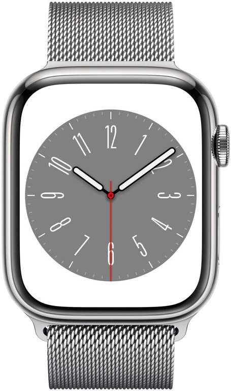 Apple Watch Series 8 Edelstahl Milanaise Armband
