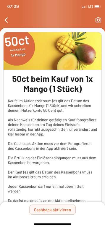~Rewe~ Mango im Angebot und Smhaggle gibt 0,50€ Cashback (39 Cent effektiv)