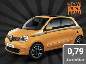 Privatleasing: Renault Twingo/73 PS für 99,00 EUR/mtl. bei 60 Monaten (EZ 08/20; 1.200km)