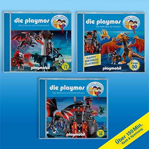 Die Playmos - Die große Drachenbox (Original Playmobil Hörspiele) 3CDs für 4,18€ (Prime)
