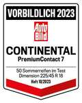 Sommerreifen Continental PremiumContact 7 225/40 R18 92Y XL (Reifenlabel: C/A/B)