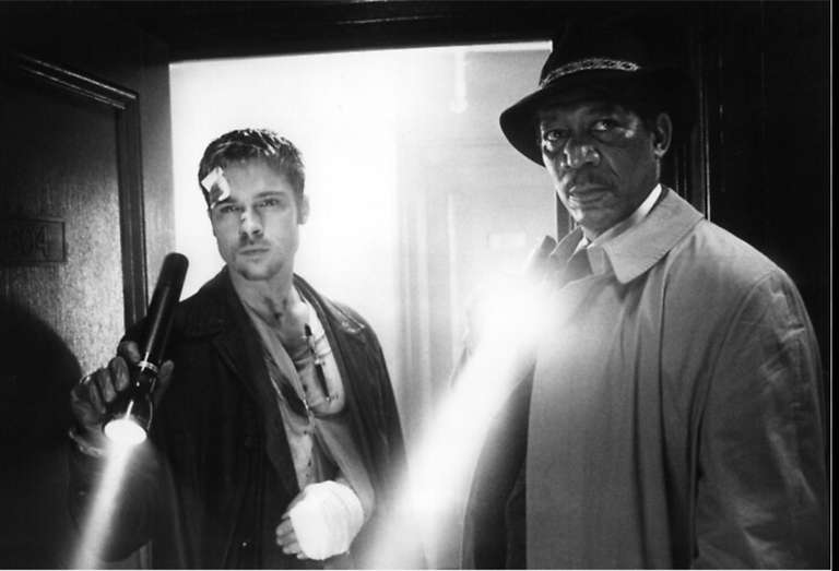 Sieben / Seven | Thriller mit Brad Pitt & Morgan Freeman | David Fincher | digital bei Apple/Prime
