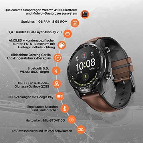 Ticwatch Pro 3 Ultra 4G/LTE Smartwatch