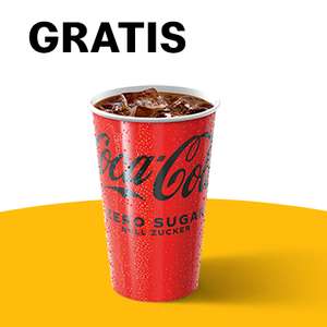 1 Coca-Cola Zero Sugar 0,4 l gratis bei McDonald’s [personalisiert]
