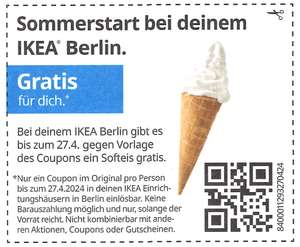 Gratis Softeis bei IKEA » Berlin Lokal