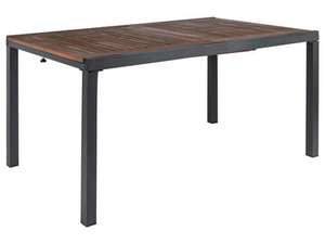 Lidl [online] Gartentisch mit Holzplatte ausziehbar