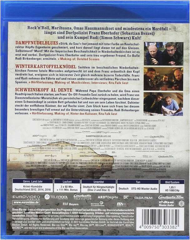 Die Eberhofer Triple-Box [3x Blu-ray] für 4,99€ | Die zweite Eberhofer Triple Box für 4,99€ (Prime | Saturn Abholung)