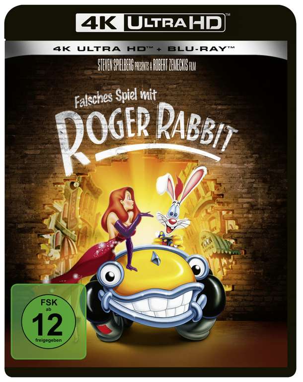 Falsches Spiel mit Roger Rabbit (4K Ultra-HD + Blu-ray) 4 Oscars * IMDb 7,7/10