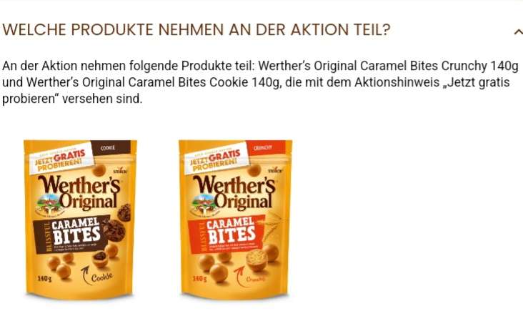 [GzG] Werther‘s Original Caramel Bites Gratis Testen ab 02.01.