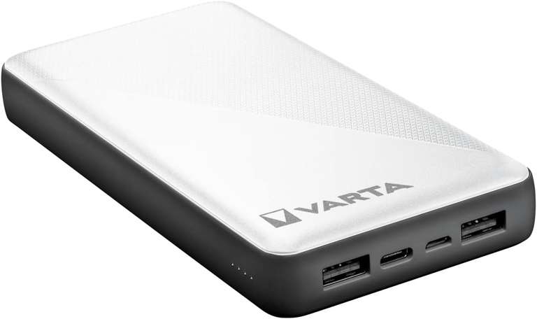 VARTA Power Bank 20000mAh, Powerbank Energy mit 4 Anschlüssen (1x Micro USB, 2x USB A, 1x USB C) [OTTO Lieferflat/]