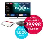 Pyur 1 Gbits Kombi TV Internet Tarif 39,99€ inkl gratis Pyur Box