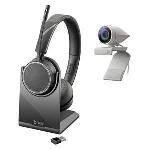 Poly Studio P5 Full HD Webcam + Poly Voyager 4220 UC [USB-A] Headset inkl. Basisstation