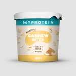 Snacks mit Doppelrabatt bei Myprotein: z.B. 1kg Cashewbutter für 7,83€ + Versand (versandkostenfrei ab 35€)
