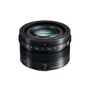 MFT Objektiv * Panasonic Lumix Leica 15mm F1.7 H-X015E-K * (Amazon.fr)