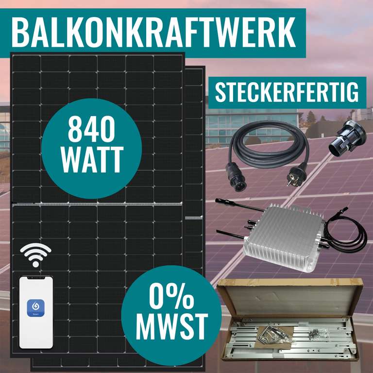 Jinko 850W Komplettpakete Balkonkraftwerk