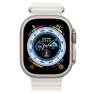 Apple Watch Ultra GPS + Cellular 49mm Titan Ocean Armband Weiß
