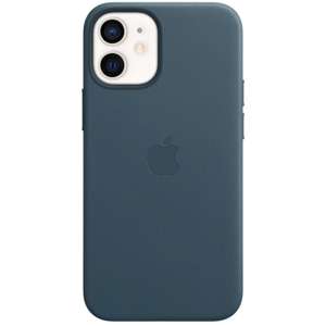 Apple Leder Case mit MagSafe für das iPhone 12 Mini in Baltic Blue / Baltischblau (MHK83ZM/A)