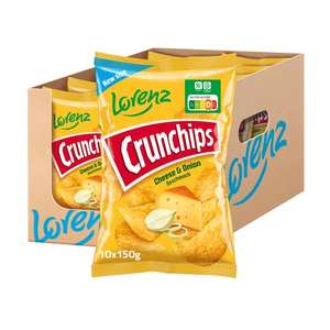 [PRIME/Sparabo] Lorenz Snack World Crunchips Cheese & Onion, 10er Pack (10 x 150 g)