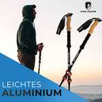 Alpin Loacker Teleskop Wanderstöcke Aluminium mit Korkgriff - *PRIME*