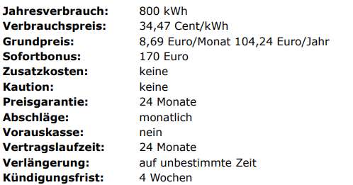 Strom Bundesweit 170 Euro Sofortbonus enviaM MEIN STROM best auch KLEINSTVERBRAUCHER