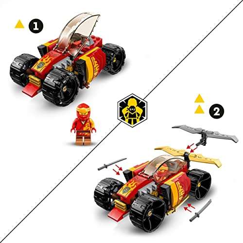 Lego 71780 NINJAGO Kais Ninja-Rennwagen EVO 2in1 Rennwagen Spielzeug zu Geländewagen-Fahrzeug (Prime)