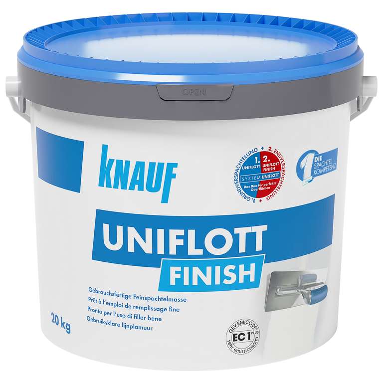 [toom] Uniflott Finish Spachtel pastös - 20 kg (26,40 € durch Bauhaus TPG)