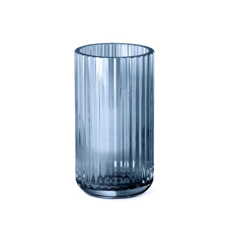 Lyngby Porcelæn Glas-Vase, Höhe 20 cm, Ø 10,5 cm [Raum-Blick]