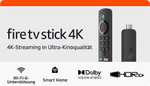 Amazon Fire TV Stick 4K, Wi-Fi 6, Streaming in Dolby Vision/Atmos und HDR10+ / Amazon Fire TV Stick 4K Max, Wi-Fi 6E, Ambient-TV (49,99€)