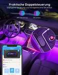 [ Amazon Prime ] Govee LED Innenbeleuchtung Auto, 4pcs 48 Strip, Upgrade Zwei-Linien-Design, wasserdicht steuerbar über App 12V