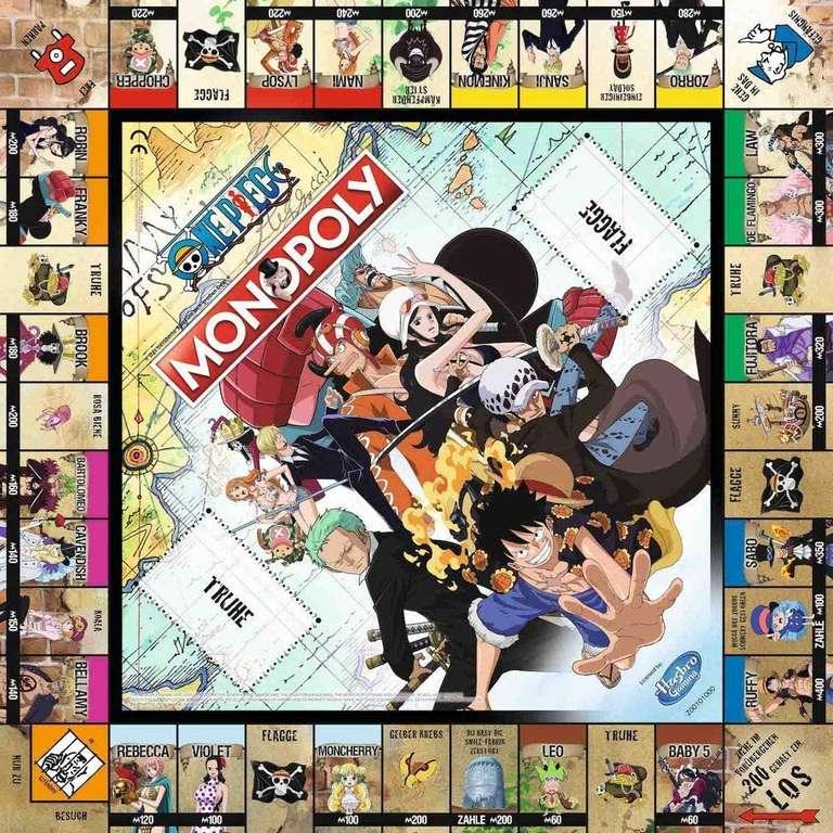 Monopoly - One Piece | Brettspiel für 2 - 6 Personen ab 12 Jahren