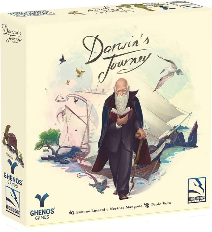 Darwin's Journey | Brettspiel (Worker Placement / Eurogame) für 1-4 Personen ab 14 Jahren | ca. 120 Min. | BGG: 8.2 / Komplexität: 3.87
