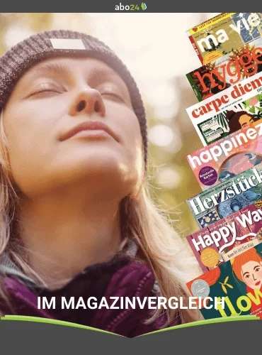 7 Zeitschriftenabos Thema Achtsamkeit & Mindfulness mit Rabatt oder Prämien, z.B. Flow für 34,24 €, Happinez, hygge, carpe diem, Herzstück