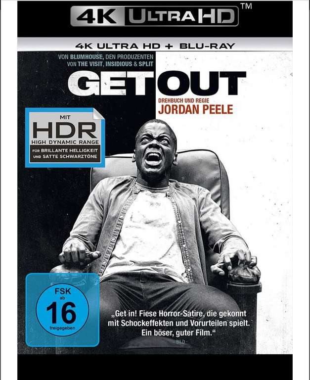 Get Out | Jordan Peele | 4K Ultra HD + Blu-Ray