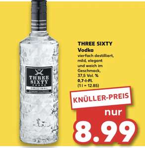 Three Sixty Vodka 0.7l 8.99€ [Kaufland, offline]