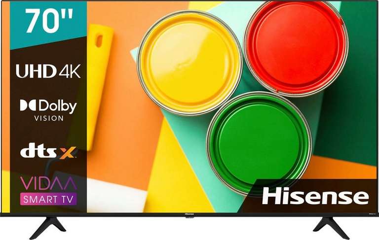 Hisense 70A6FG LED-Fernseher (177,8 cm/70 Zoll, 4K Ultra HD, Smart-TV