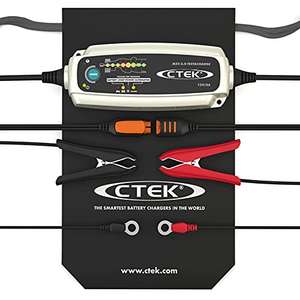 CTEK MXS 5.0 Test & Charge, Batterieladegerät 12V, Batteriepfleger & Ladegerät, testet Batterie und Lichtmaschine am Auto (Ama/ATU)