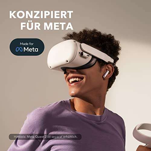 Anker Wireless Gaming Earbuds VR P10 für VR Brillen mit USB C Dongle konzipiert für Meta