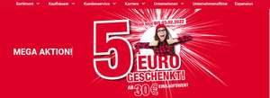 5 Euro Gutschein bei 30 Euro Einkauf - Woolworth